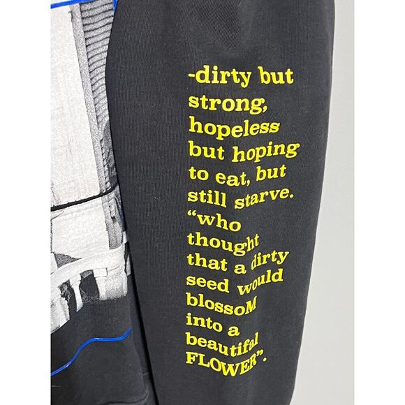 EMline LA Hoodie Black Size Small Imagines on front verbiage on arm and back - Picture 3 of 9